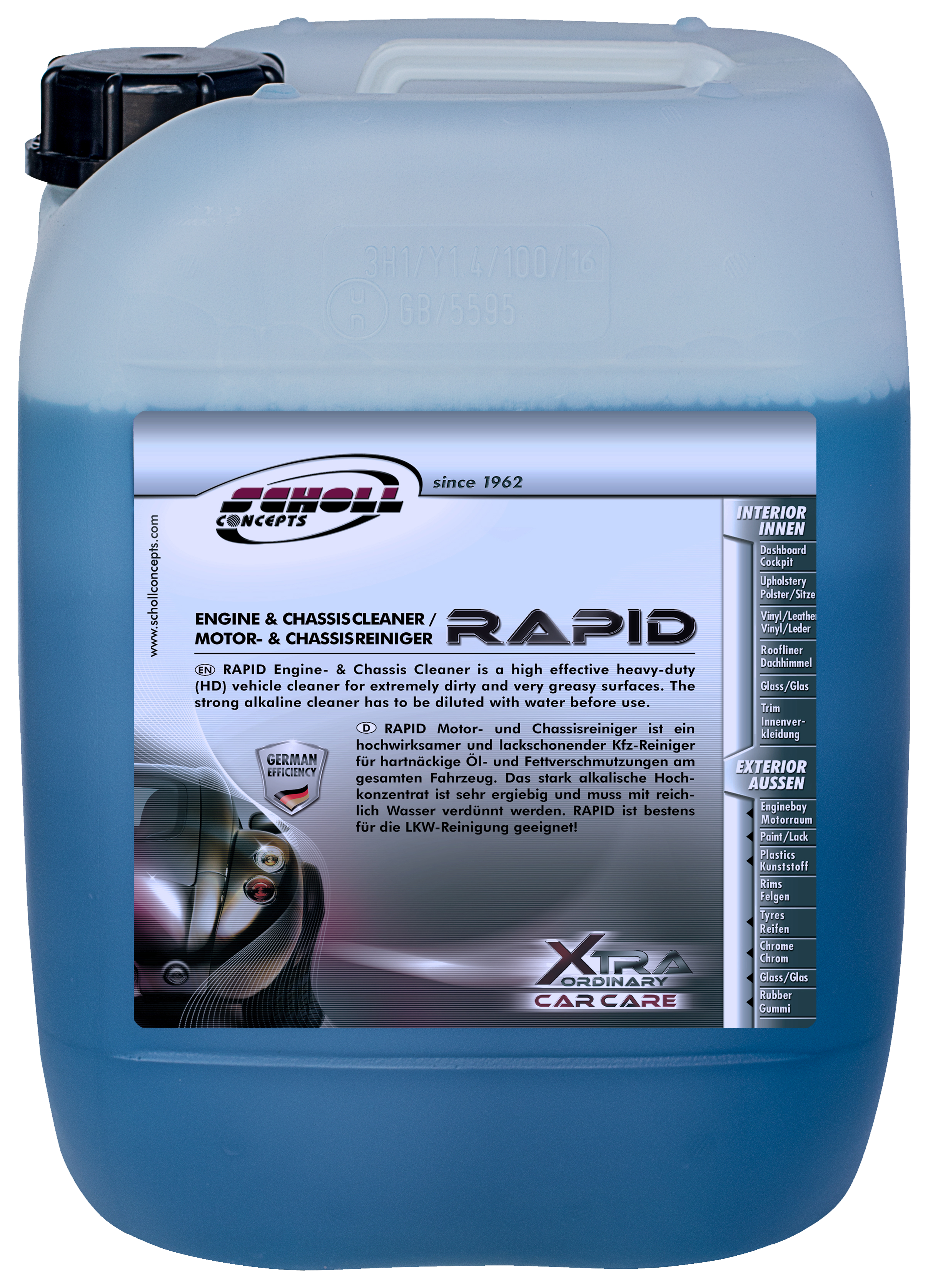 RAPID plus Nettoyant Moteur & Chassis 10 Ltr.