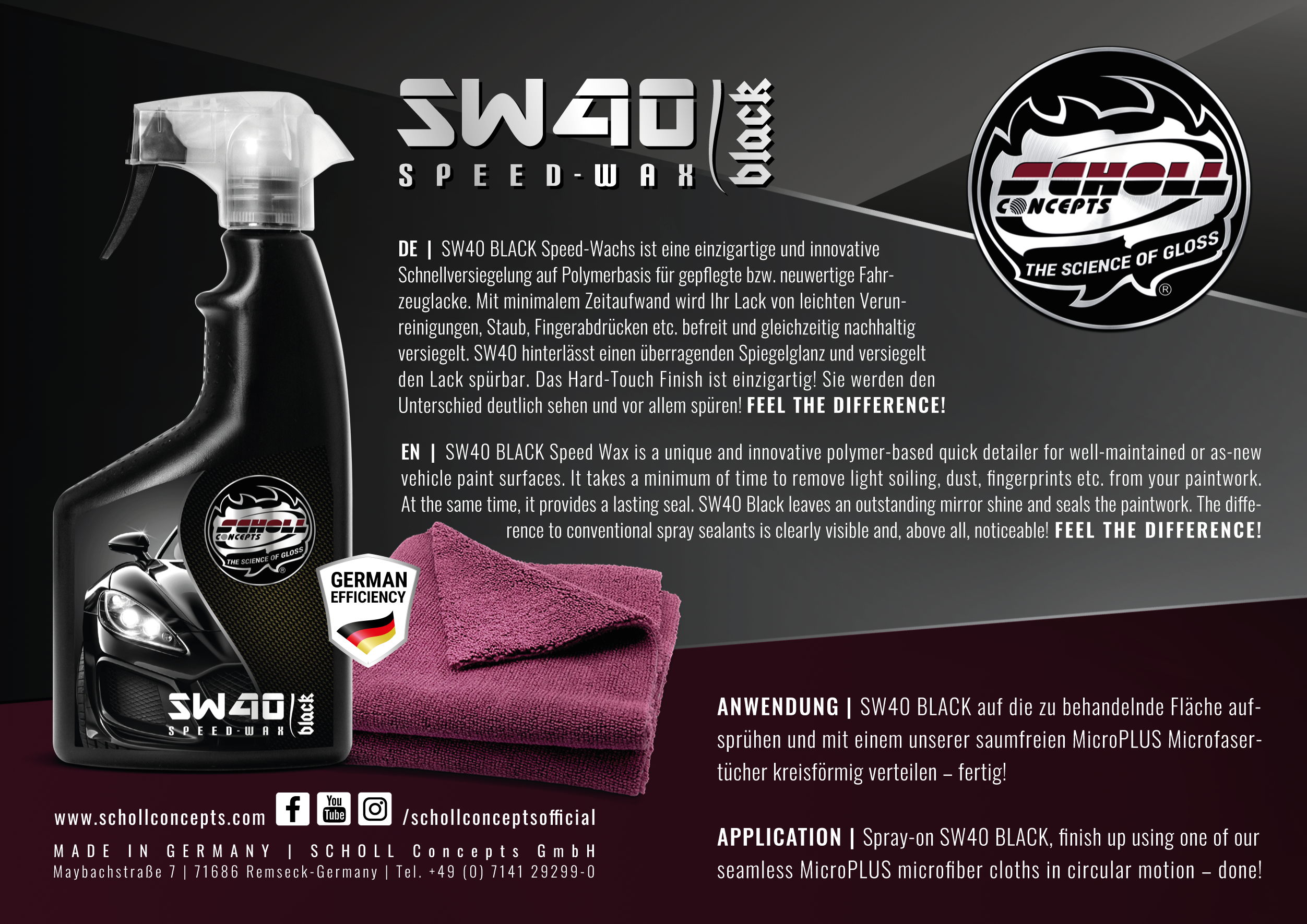 SW40 BLACK Cire Rapide SW40 BLACK Cire Rapide