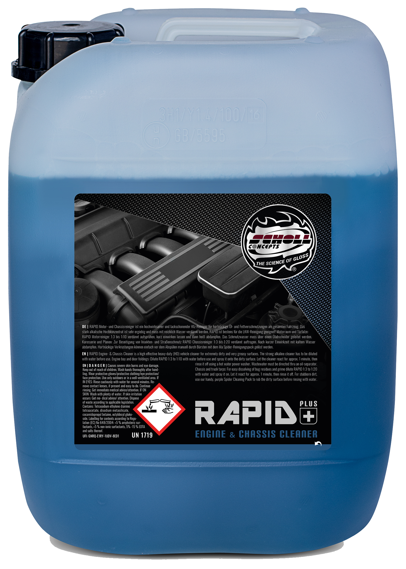 RAPID plus Nettoyant Moteur & Chassis 10 Ltr.
